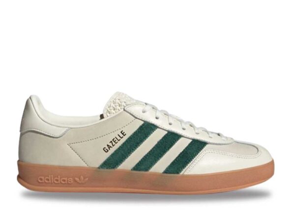 adidas Gazelle Indoor Emmi Off White Dark Green ID2567 - Nicesk photo 1