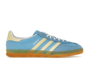 adidas Gazelle Indoor Semi Blue Burst Almost Yellow (Women's) IE2960 - Nicesk photo 1