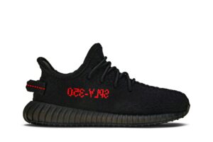 adidas Yeezy Boost 350 V2 Black Red (Kids) GZ8655 - Nicesk photo 1