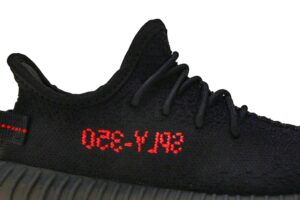adidas Yeezy Boost 350 V2 Black Red (Kids) GZ8655 - Nicesk photo 2