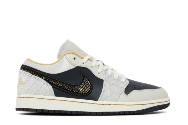 Jordan 1 Low Beaded Swoosh DV1762-001 - Nicesk photo 1