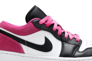 Jordan 1 Low Black Active Fuchsia CK3022-005 - Nicesk photo 2