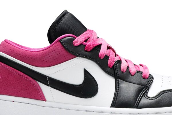 Jordan 1 Low Black Active Fuchsia CK3022-005 - Nicesk photo 2