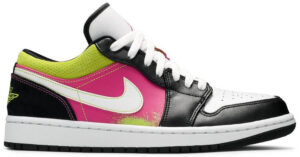 Jordan 1 Low Black Active Fuchsia Cyber CW5564-001 - Nicesk photo 1