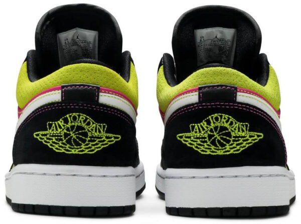 Jordan 1 Low Black Active Fuchsia Cyber CW5564-001 - Nicesk photo 4