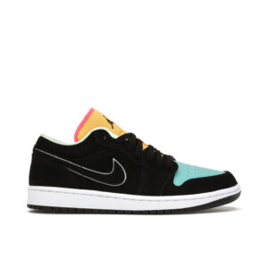 Jordan 1 Low Black Aurora Green Laser Orange CK3022-013 - Nicesk photo 1
