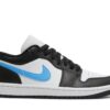 Jordan 1 Low Black University Blue White (Women's) DC0774-041 - Nicesk photo 1