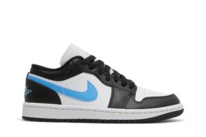Jordan 1 Low Black University Blue White (Women's) DC0774-041 - Nicesk photo 1