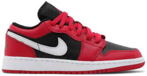 Jordan 1 Low Black Very Berry (GS) 553560-061 - Nicesk photo 1