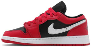 Jordan 1 Low Black Very Berry (GS) 553560-061 - Nicesk photo 2