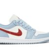 Jordan 1 Low Blue Whisper Dune Red (Women's) DC0774-164 - Nicesk photo 1