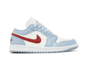 Jordan 1 Low Blue Whisper Dune Red (Women's) DC0774-164 - Nicesk photo 1