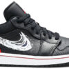 Jordan 1 Low Brushstroke Swoosh Black DA4659-001 - Nicesk photo 1