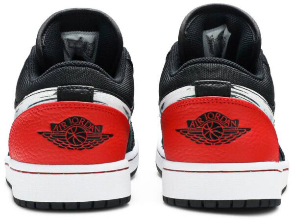 Jordan 1 Low Brushstroke Swoosh Black DA4659-001 - Nicesk photo 4