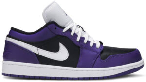 Jordan 1 Low Court Purple Black 553558-501 - Nicesk photo 1