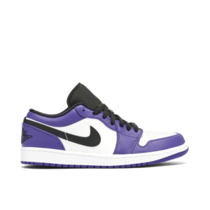Jordan 1 Low Court Purple White 553558-500 - Nicesk photo 1
