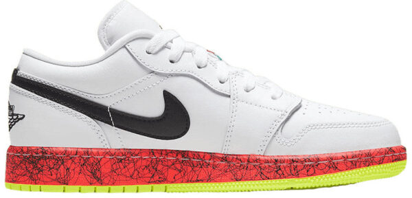 Jordan 1 Low Multi-Color Midsoles White (GS) CV9548-100 - Nicesk photo 1