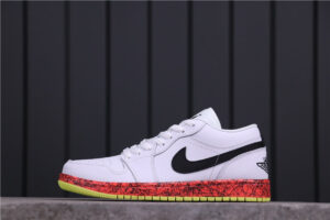 Jordan 1 Low Multi-Color Midsoles White (GS) CV9548-100 - Nicesk photo 2