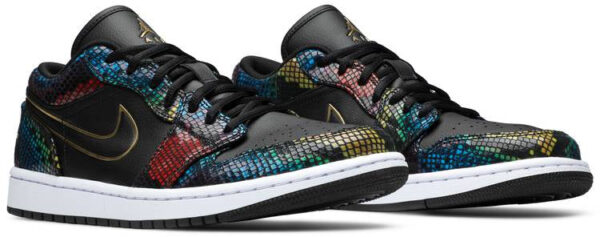 Jordan 1 Low Multicolor Snakeskin (2020) (Women's) CW5580-001 - Nicesk photo 3