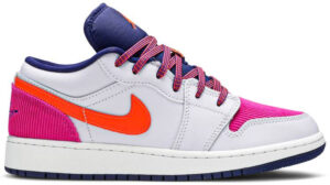 Jordan 1 Low Pink Corduroy (GS) 554723-502 - Nicesk photo 1