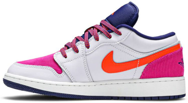 Jordan 1 Low Pink Corduroy (GS) 554723-502 - Nicesk photo 2
