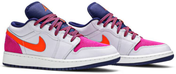 Jordan 1 Low Pink Corduroy (GS) 554723-502 - Nicesk photo 3