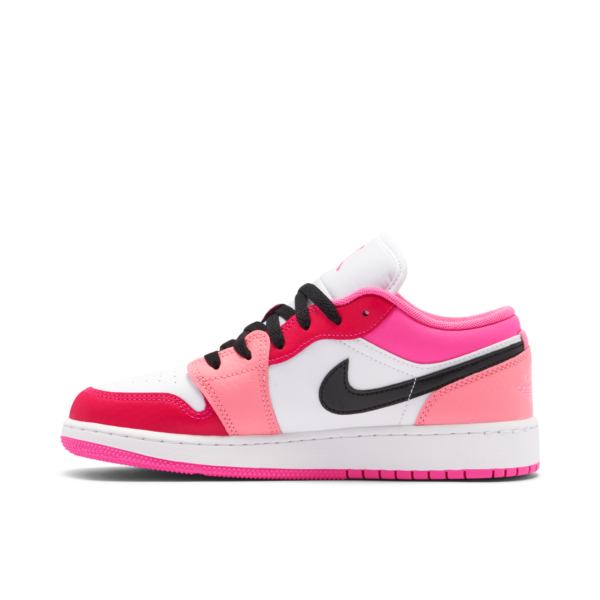 Jordan 1 Low Pink Red (GS) 553560-162 - Nicesk photo 2