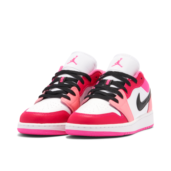 Jordan 1 Low Pink Red (GS) 553560-162 - Nicesk photo 4