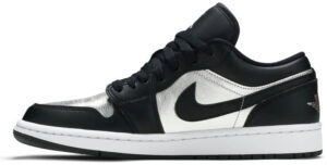 Jordan 1 Low SE Black Metallic Silver (Women's) DA5551-001 - Nicesk photo 2