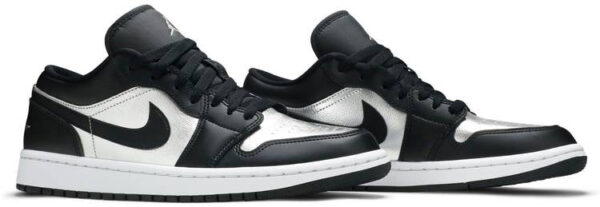 Jordan 1 Low SE Black Metallic Silver (Women's) DA5551-001 - Nicesk photo 5