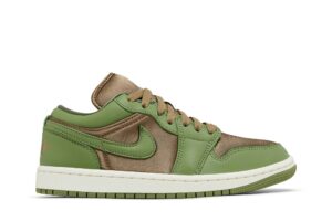Jordan 1 Low SE Brown Kelp Sky J Light Olive (Women's) FB9893-300 - Nicesk photo 1