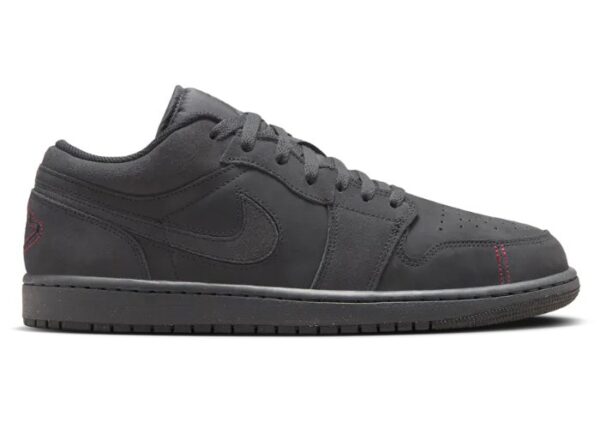 Jordan 1 Low SE Craft Dark Smoke Grey Varsity Red FD8635-001 - Nicesk photo 1