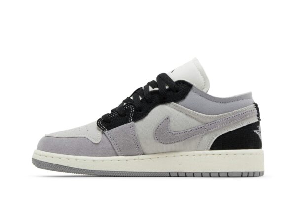 Jordan 1 Low SE Craft Tech Grey Black (GS) FD9088-002 - Nicesk photo 3