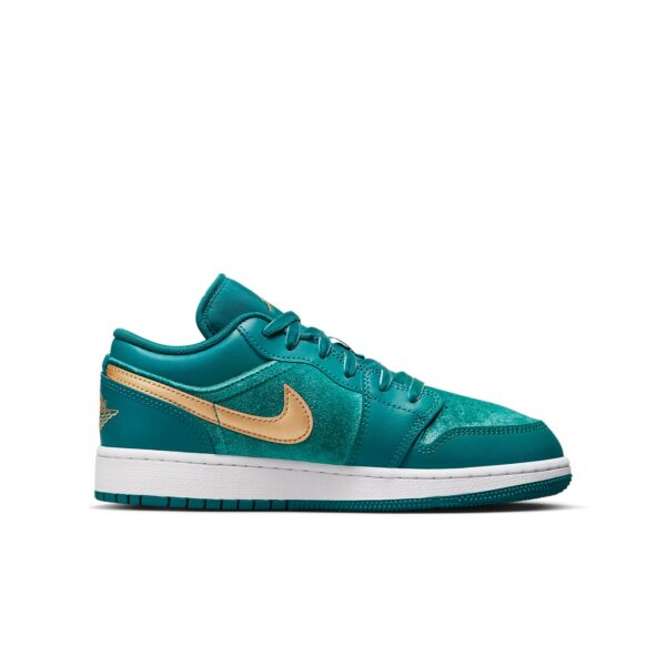 Jordan 1 Low SE Geode Teal Metallic Gold (GS) FB9896-300 - Nicesk photo 3