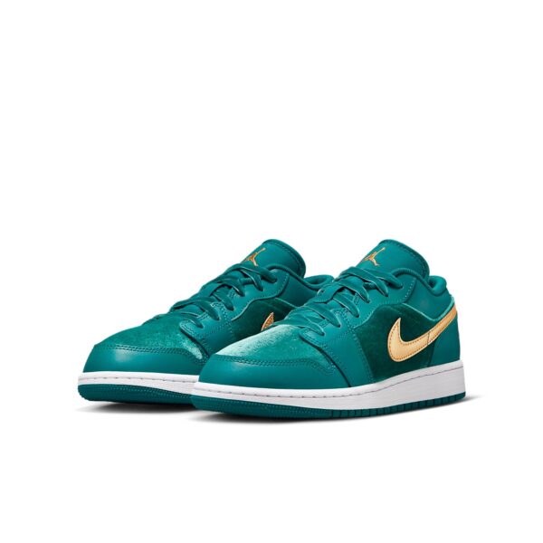 Jordan 1 Low SE Geode Teal Metallic Gold (GS) FB9896-300 - Nicesk photo 4