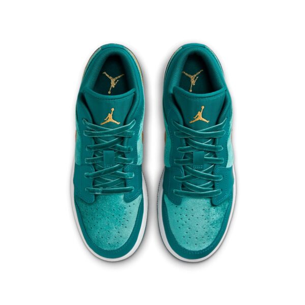 Jordan 1 Low SE Geode Teal Metallic Gold (GS) FB9896-300 - Nicesk photo 5
