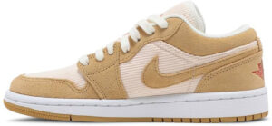 Jordan 1 Low SE Twine Orange Quartz Corduroy (Women's) DH7820-700 - Nicesk photo 2