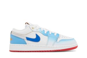 Jordan 1 Low SE University Blue Gradient (GS) FN8895-141 - Nicesk photo 1