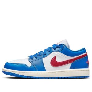Jordan 1 Low Sport Blue Gym Red (Women's) DC0774-416 - Nicesk photo 1