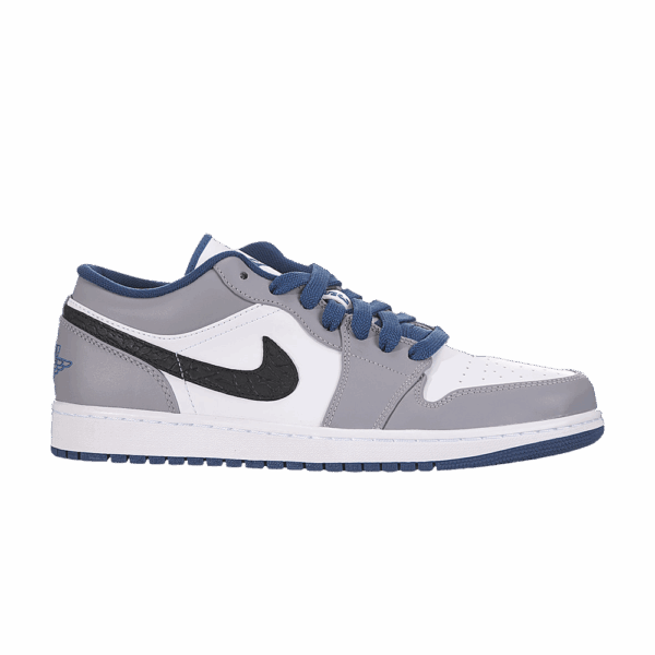Jordan 1 Low Triple White Tumbled Leather 553558-103 - Nicesk photo 1