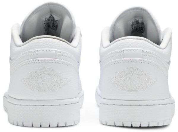 Jordan 1 Low Triple White Tumbled Leather 553558-130 - Nicesk photo 4
