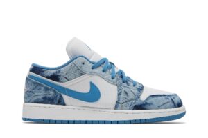 Jordan 1 Low Washed Denim (GS) DM8947-100 - Nicesk photo 1