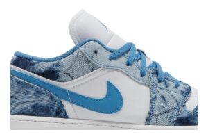 Jordan 1 Low Washed Denim (GS) DM8947-100 - Nicesk photo 2