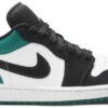 Jordan 1 Low White Black Mystic Green 553558-113 - Nicesk photo 1
