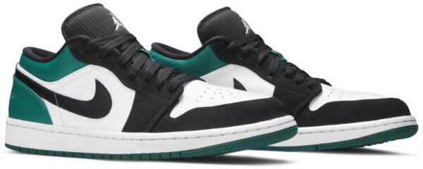 Jordan 1 Low White Black Mystic Green 553558-113 - Nicesk photo 3