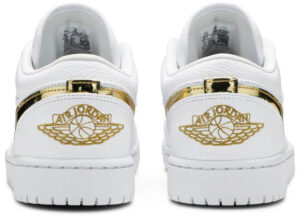 Jordan 1 Low White Metallic Gold (Women's) CZ4776-100 - Nicesk photo 2