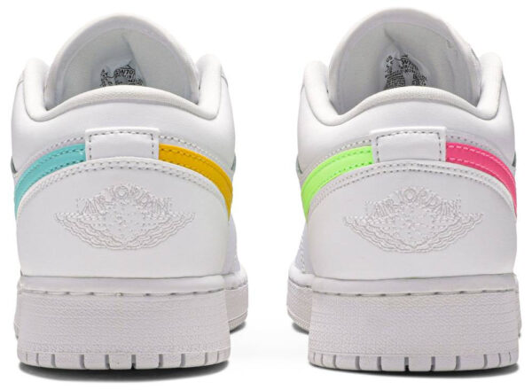 Jordan 1 Low White Neon (GS) CW7035-100 - Nicesk photo 4