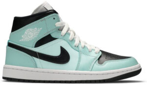 Jordan 1 Mid Aqua Blue Tint (Women's) BQ6472-300 - Nicesk photo 2