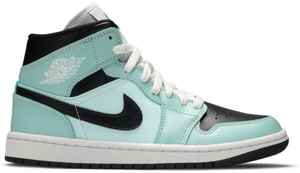 Jordan 1 Mid Aqua Blue Tint (Women's) BQ6472-300 - Nicesk photo 2