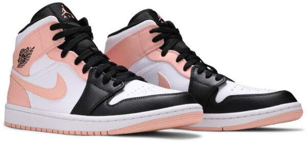 Jordan 1 Mid Arctic Orange Black Toe 554724-133 - Nicesk photo 3
